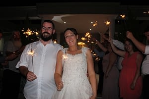 Married couple celebrating reception DJ PeterD